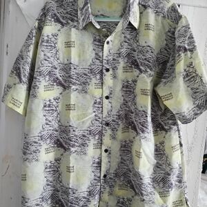 Marithe Francois Girbaud Green and Gray Casual Shirt